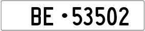 Truck License Plate